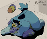 all_fours anal anal_penetration anthro anthro_on_anthro anthro_on_bottom anthro_on_top anthro_penetrated anthro_penetrating anthro_penetrating_anthro barazoku bareback biceps bodily_fluids butt claws cutaway dripping duo erection eyebrows eyes_closed frown fur genital_fluids genitals glans horn hug humanoid_genitalia humanoid_penis inside lying male male/male male_on_bottom male_on_top male_penetrated male_penetrating male_penetrating_male muscular muscular_anthro muscular_male nude on_bottom on_front on_top penetration penile penile_penetration penis penis_in_ass precum precum_drip sex shadow simple_background sweat tail tail_motion tailwag thrusting tuft fooldoggo bluey_(series) mythology bandit_heeler australian_cattle_dog canid canine canis cattledog domestic_dog dragon furred_dragon furred_scalie herding_dog mammal mythological_creature mythological_scalie pastoral_dog scalie 2025 2d_animation animated frame_by_frame loop no_sound short_playtime signature webm