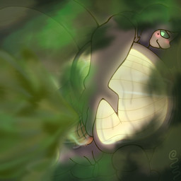 antennae_(anatomy) anthro anus arthropod_abdomen backsack balls balls_on_floor black_hair blush bodily_fluids brown_body butt butt_grab fart fart_cloud fart_fetish farting_at_viewer feet genitals glowing glowing_abdomen glowing_butt green_eyes green_fart_cloud green_sclera hair hand_on_butt hand_on_own_butt looking_back male musk musky_butt orange_anus simple_background smelly smelly_butt smile smirk solo spread_anus spreading sweat sweaty_anus sweaty_butt swirlspicysoup glint_(swirlspicysoup) arthropod beetle elateroid firefly insect 1:1 hi_res watermark