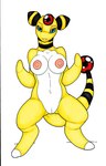 1_toe after_transformation alternate_species ampharos anthro aroused aroused_face bedroom_eyes big_breasts black_eyes blue_sclera bovid breasts caprine digitigrade enjoying erect_nipples eyelashes feet female forehead_gem front_view gem generation_2_pokemon genitals huge_breasts ivanks league_of_legends long_tail lux_(lol) mammal mitten_hands narrowed_eyes navel nintendo nipples nude open_mouth pokemon pokemon_(species) presenting presenting_pussy pupils pussy riot_games seductive sheep simple_background snout solo species_transformation spread_legs spreading standing stripes tail teeth tencent thick_thighs transformation white_background yellow_body