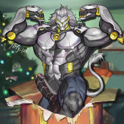 anthro balls breasts erection genital_piercing genitals glans machine male muscular muscular_anthro muscular_male nipples nude pecs penis penis_piercing piercing prince_albert_piercing solo tail puffer_puff mihoyo zenless_zone_zero banyue_(zenless_zone_zero) felid lion mammal pantherine robot robot_anthro 1:1 absurd_res digital_media_(artwork) hi_res