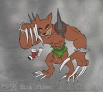 4_toes animal_genitalia anthro armor biceps big_muscles biped claws clothed clothing fangs feet footwear fur genitals long_claws male muscular muscular_anthro muscular_male orange_body orange_fur penis penis_tip sheath shoes simple_background solo spikes teeth toe_claws toes topless longblueclaw activision crash_bandicoot_(series) tiny_tiger dasyuromorph mammal marsupial recently_extinct_species thylacine digital_media_(artwork) hi_res