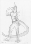 animal_genitalia anthro balls biped claws fangs genitals humanoid_pointy_ears male muscular muscular_anthro muscular_male nude penis penis_tip pointy_ears sheath solo spikes standing tail teeth megfluff mythology jakob_(megfluff) dragon mythological_creature mythological_scalie scalie greyscale hi_res monochrome sketch