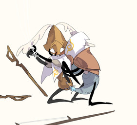 anthro armor arthropod_abdomen arthropod_abdomen_genitalia arthropod_abdomen_penis arthropod_webbing black_arms black_legs blue_body blue_penis blush bodily_fluids bottomless bottomless_anthro bound bronze_armor caressing_face cloak clothed clothing cum cum_inside duo feather_tuft feathers female female_penetrated forced genital_fluids genitals hands_tied kneeling kneeling_sex leg_glider_position machine male male/female male_penetrating male_penetrating_female male_raping_female melee_weapon metallic_body penetration penile penile_penetration penis penis_in_vagina raised_leg rape sex simple_background sweat sweatdrop sword sword_on_ground tuft vaginal vaginal_penetration violin_bow weapon web_bondage white_background white_body white_cloak white_clothing white_eyes white_feathers white_mask yellow_body yellow_head oxide_cat hollow_knight:_silksong hollow_knight_(franchise) team_cherry reed_(hollow_knight:_silksong) second_sentinel arthropod insect robot robot_anthro 2025 digital_media_(artwork) hi_res shaded simple_shading nonbinary_(lore)