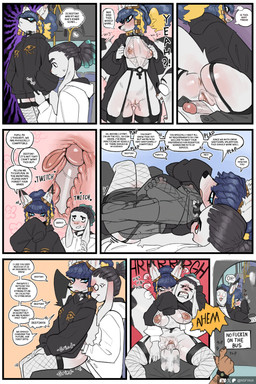 ankh anthro anthro_on_anthro anthro_penetrated anthro_penetrating anthro_penetrating_anthro anus areola balls biped black_clothing blue_eyes blue_hair blush bottomless bottomless_anthro bottomless_female breasts bus butt cervical_contact chair_position clothed clothed_anthro clothed_male clothed_sex clothing commercial_vehicle cross-popping_vein dialogue duo exhibitionism eye_of_horus female female_anthro female_penetrated fishnet_clothing fishnet_legwear from_behind_position front_view fully_clothed fully_clothed_anthro fully_clothed_male genitals hair internal internal_vaginal legwear male male/female male_anthro male_penetrating male_penetrating_female natural_breasts nipples no_underwear penetration penile penile_penetration penis penis_in_vagina profanity public public_exposure public_sex sex speech_bubble text thick_thighs uterus vaginal vaginal_penetration vehicle vulva x-ray_view lightningwolt soren_(vertigo121) canid canine lagomorph mammal 2:3 absurd_res comic english_text hi_res