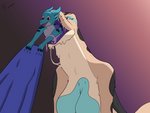 anthro apode big_breasts breasts duo female female_pred legless male male_prey oral_vore slime soft_vore vore fesvo evan_(dahwchooa) juniper_(dahwchooa) goo_creature kobold reptile scalie snake 4:3 absurd_res hi_res