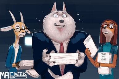accessory anthro bodily_fluids clenched_teeth clothed clothing eyewear female fur glasses group holding_object holding_paper male necktie paper round_glasses standing suit sweat sweatdrop teeth text topwear trio wearing_glasses white_body worried worried_look magnetus illumination_entertainment sing_(movie) jimmy_crystal karen_(sing) suki_lane canid canine canis deer domestic_dog hunting_dog mammal saluki sighthound wolf 2025 digital_media_(artwork) english_text hi_res