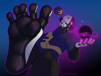 5_fingers 5_toes black_hole cosmic_flesh feet fingers first_person_view foot_fetish foot_focus light machine magic_user male plantigrade solo toes fetishame bungie destiny_(series) android exo humanoid robot 4:3 absurd_res hi_res lighting shaded signature