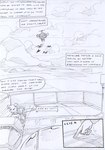 aircraft airship anthro balcony black_and_white canid canine canis chair cloud comic dialogue english_text field flying_machine folded_ears fur furniture hair kitfox-crimson machine male mammal mecha monochrome mountain onomatopoeia pressing_button runway sketch sky solo sound_effects speech_bubble stolen_generation text vehicle wings yiff_field_technology yiff_grenade