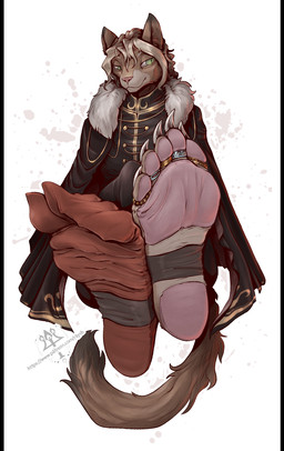 5_toes anthro asian_clothing barefoot claws clothed clothing crossed_legs digit_ring east_asian_clothing feet foot_fetish foot_focus footwear fur green_eyes hair humanoid_feet japanese_clothing jewelry legwear looking_away male one_sock pawpads paws plantigrade plantigrade_pawpads ring simple_background socks soles solo stirrup_footwear stirrup_leggings stirrup_legwear tabi_socks tail toe_claws toe_ring toes uniform white_background kredri stirling_(ilovefeetandpaw) domestic_cat felid feline felis mammal 2023 hi_res