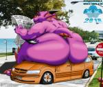 car crush male obese overweight reading sitting tail text vehicle vehicles sr71beta mythology pollux dragon mythological_creature mythological_scalie scalie hi_res url