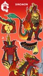 anthro ball blush butt fellatio fire genitals male male/male male_anthro nude nude_anthro nude_male oral penile penis presenting presenting_hindquarters ridged_penis sex thekinkybear bandai_namco digimon dinomon elemental_creature fire_creature absurd_res hi_res multiple_images