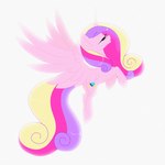 blonde_hair cutie_mark eyelashes eyes_closed feathered_wings feathers female feral hair horn pink_body pink_hair pink_horn pink_tail pink_wings purple_hair purple_tail side_view simple_background solo tail white_background wings yellow_tail milk-jug hasbro my_little_pony mythology equid equine mammal mythological_creature mythological_equine pegasus 1:1