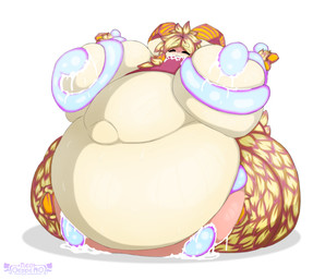 anthro areola belly big_belly big_breasts bodily_fluids breast_milking breasts female hair huge_belly huge_breasts hyper hyper_belly hyper_breasts hyper_pregnancy lactating milk morbidly_obese morbidly_obese_female nipples obese obese_anthro obese_female over_weight overweight overweight_anthro overweight_female pregnant pregnant_anthro pregnant_female slightly_chubby slightly_chubby_female solo teats thick_thighs udders weight_gain neo_geppetto remi_(neo_geppetto) bovid caprine mammal digital_media_(artwork) hi_res