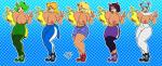 anthro big_breasts blue_background breasts clothed clothing female hair hair_bun nipples pattern_background simple_background solo thick_thighs topless trophy_girls twin_buns undressing wide_hips squealydealy activision crash_bandicoot_(series) crash_team_racing_(series) crash_team_racing_nitro-fueled ami_bandicoot isabella_bandicoot liz_bandicoot megumi_bandicoot tawna_bandicoot absurd_res hi_res