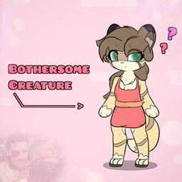 anthro apron apron_only caption clothing eye_through_hair eyebrow_through_hair eyebrows female footwear hair looking_at_viewer question_mark shoes simple_background slippers smile smiling_at_viewer solo translucent translucent_hair milnegake_cherret sodapop_sprays konami metal_gear milnegake revolver_ocelot venom_snake domestic_ferret mammal mustelid musteline true_musteline weasel 1:1 hi_res meme