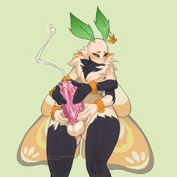 anthro balls blush bodily_fluids cum ejaculation erection extra_limbs fluffy fur genital_fluids genitals jewelry male masturbation mouthless multi_arm multi_limb nude orgasm penetrable_sex_toy penis sex_toy simple_background solo wings pulred arthropod insect lepidopteran moth 1:1 digital_drawing_(artwork) digital_media_(artwork) hi_res