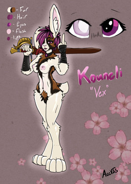 anthro areola biped blind_eye breasts color_swatch digitigrade female female_anthro flipping_viewer_off gesture hair hand_gesture looking_at_viewer medium_breasts melee_weapon middle_finger nipples nude nude_anthro nude_female pose pubes purple_eyes purple_hair rapier short_hair solo sword tasteful_nudity text three-quarter_view weapon acev lagomorph leporid mammal rabbit 2025 absurd_res dated digital_drawing_(artwork) digital_media_(artwork) english_text full-length_portrait hi_res huge_filesize model_sheet portrait shaded signature simple_shading