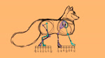 ambiguous_feral ambiguous_gender big_tail black_eyebrows black_nose eyebrows feet feral fluffy fluffy_tail fox_tail freckles fur orthographic paws quadruped side_view smile smirk snout solo tail toes white_body white_ears white_fur white_tail wireframe yellow_sclera toxicsoul77 arctic_fox canid canine fox mammal true_fox 16:9 animated no_sound short_playtime sketch webm widescreen