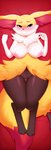 2016 absurd_res anthro areola big_breasts blush braixen breasts canid chromapan dakimakura dakimakura_design female generation_6_pokemon genitals hi_res looking_at_viewer lying mammal nintendo nipples nude on_back pink_areola pink_nipples pokemon pokemon_(species) pussy seraphine_(roflfox) smile solo thick_thighs thigh_gap wide_hips