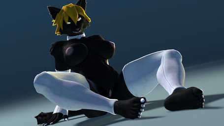 5_fingers 5_toes abs anthro areola armwear barefoot black_body black_fur black_tail blonde_hair breasts choker claws clothing curling_toes elbow_gloves feet female fingers fur genitals gloves hair handwear jewelry leggings legwear looking_at_viewer muscular muscular_anthro muscular_female navel necklace nipples nude nude_anthro nude_female on_bottom on_ground pink_areola pink_nipples pink_nose pink_vulva plantigrade simple_background smile smiling_at_viewer solo tail thick_thighs toes vulva white_armwear white_choker white_clothing white_elbow_gloves white_gloves white_handwear white_jewelry white_leggings white_legwear white_necklace yellow_eyes thevestige petruz_(modeler) cat_(petruz) lyra_(thevestige) domestic_cat felid feline felis mammal 16:9 3d_(artwork) digital_media_(artwork) hi_res source_filmmaker_(artwork) widescreen