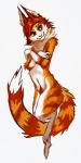 anthro crossed_arms long_tail male neck_tuft nude solo tail tuft maelice domestic_cat felid feline felis mammal sly