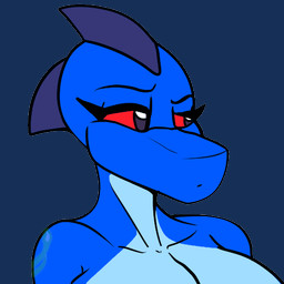 anthro blue_body blue_scales blue_skin collarbone countershade_neck countershade_torso countershading female looking_offscreen red_eyes scales simple_background solo transparent_background justathereptile june_(justathereptile) komodo_dragon lizard monitor_lizard reptile scalie 2026 alpha_channel bust_portrait digital_media_(artwork) low_res portrait watermark herm_(lore)