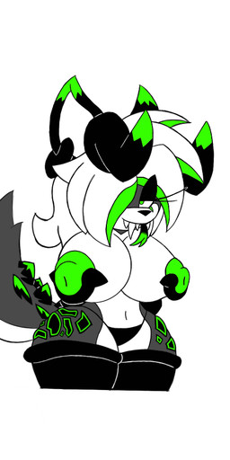 anthro big_breasts breasts cody_wolf female nipples non-mammal_breasts solo unknown_artist fallout microsoft sega sonic_the_hedgehog_(series) canid canine deathclaw mammal reptile scalie 1:2