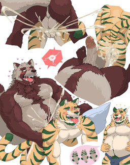 anal anal_impregnation anal_penetration anal_pregnancy anthro anthro_on_anthro anthro_penetrated anthro_penetrating anthro_penetrating_anthro balls bareback belly big_balls blush bodily_fluids briefs clothing crossbreeding cum cum_in_ass cum_inside duo ejaculation foreskin genital_fluids genitals heart_symbol impregnation internal interspecies interspecies_impregnation interspecies_pregnancy kemono male male/male male_impregnation male_penetrated male_penetrating male_penetrating_male moobs overweight overweight_male ovum ovum_with_heart penetration penile penile_penetration penis pregnant pregnant_anthro pregnant_male pull_out retracted_foreskin sex sperm_cell tail tongue tongue_out underwear unusual_pregnancy chan_kiti_chan third-party_edit canid canine cell_(organism) felid mammal micro_organism_(organism) pantherine raccoon_dog tanuki tiger 2020 censor_removal_edit hi_res