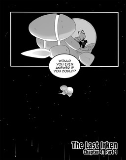 antennae_(anatomy) bald clothed clothing gloves handwear male sitting solo space spacecraft speech_bubble text topwear vehicle voot_runner inimoose invader_zim nickelodeon zim_(invader_zim) alien alien_humanoid humanoid irken comic digital_media_(artwork) english_text hi_res monochrome