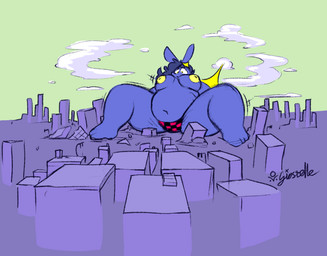 accessory anthro belly breasts city city_destruction cityscape destroyed_building destruction embarrassed female hair_accessory hairpin macro macro_female macro_focus nervous overweight overweight_female slightly_chubby slightly_chubby_anthro slightly_chubby_female solo spread_legs spreading stretch_marks siostelle siostelle_(siostelle) lagomorph mammal digital_media_(artwork) hi_res sketch