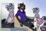 adult_on_young age_difference anthro armwear bench bent_over black_body black_bottomwear black_clothing black_ears black_fur black_nose black_pants black_tail blue_armwear blue_clothing blue_elbow_gloves blue_eyewear blue_fingerless_gloves blue_glasses blue_gloves blue_handwear blue_legwear blue_shirt blue_t-shirt blue_thigh_highs blue_topwear bottomwear braces breasts brown_body brown_ears brown_fur brown_hair butt camera_view cellphone clothed clothing duo elbow_gloves electronics eyewear female fingerless_gloves front_view fur genitals glasses gloves green_armwear green_clothing green_elbow_gloves green_eyes green_eyewear green_fingerless_gloves green_glasses green_gloves green_handwear green_legwear green_thigh_highs grey_body grey_fur grey_hair grey_tail hair hand_on_leg hand_on_own_penis hand_on_penis handwear holding_cellphone holding_object holding_phone hoodie legwear looking_at_another looking_at_genitalia looking_at_penis male male/female markings multicolored_armwear multicolored_body multicolored_bottomwear multicolored_clothing multicolored_elbow_gloves multicolored_eyewear multicolored_fingerless_gloves multicolored_fur multicolored_glasses multicolored_gloves multicolored_hair multicolored_handwear multicolored_legwear multicolored_skirt multicolored_thigh_highs on_bench orange_armwear orange_clothing orange_elbow_gloves orange_eyes orange_eyewear orange_fingerless_gloves orange_glasses orange_gloves orange_handwear orange_legwear orange_thigh_highs pants park_bench penis phone phone_view pink_armwear pink_bottomwear pink_clothing pink_elbow_gloves pink_eyewear pink_fingerless_gloves pink_glasses pink_gloves pink_handwear pink_legwear pink_skirt pink_thigh_highs pink_topwear pink_tube_top presenting presenting_penis purple_armwear purple_clothing purple_elbow_gloves purple_eyewear purple_fingerless_gloves purple_glasses purple_gloves purple_handwear purple_hoodie purple_legwear purple_thigh_highs purple_topwear raccoon_tail rainbow_armwear rainbow_clothing rainbow_elbow_gloves rainbow_eyewear rainbow_fingerless_gloves rainbow_glasses rainbow_gloves rainbow_handwear rainbow_legwear rainbow_thigh_highs recording shirt sitting sitting_on_bench size_difference skirt small_breasts smile solo striped_markings striped_tail stripes t-shirt tail tail_markings teeth text thigh_highs three-quarter_view tongue topwear tube_top two_tone_bottomwear two_tone_clothing two_tone_hair two_tone_skirt two_tone_tail unzipped unzipped_pants white_bottomwear white_clothing white_skirt yellow_armwear yellow_clothing yellow_elbow_gloves yellow_eyewear yellow_fingerless_gloves yellow_glasses yellow_gloves yellow_handwear yellow_legwear yellow_thigh_highs young young_anthro young_female zipper catalystconverter patricia_rowan_(catalystconverter) steph_(catalystconverter) hyena mammal procyonid raccoon 2025 artist_name digital_media_(artwork)