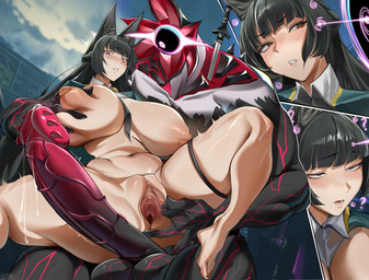 alternate_breast_size big_breasts big_penis black_hair blush bodily_fluids breast_grab breasts defeated drooling duo emanata female flash_emanata forced fox_ears genital_fluids genitals hair hand_on_breast huge_penis humanoid_genitalia humanoid_penis hypnosis imminent_rape imminent_sex imminent_vaginal interspecies leaking_precum long_hair male male/female melee_weapon mind_control not_furry partially_clothed_female penis precum rape red_eyes saliva sex spiked_glans spread_vulva spreading sword vein veiny_penis vulva weapon gior_dannn mihoyo zenless_zone_zero hoshimi_miyabi animal_humanoid canid canid_humanoid canine canine_humanoid ethereal_(zzz) fox fox_humanoid humanoid mammal mammal_humanoid monster thiren hi_res