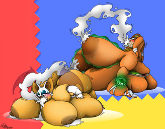 anthro areola bat_wings belly belly_expansion big_areola big_belly big_breasts big_butt big_nipples blush bodily_fluids breast_expansion breast_milking breastfeeding breasts butt butt_expansion chaos_emerald duo expansion female female/female gem huge_belly huge_breasts huge_butt hyper hyper_belly hyper_breasts hyper_butt lactating membrane_(anatomy) membranous_wings milking_breasts milking_self morbidly_obese morbidly_obese_anthro morbidly_obese_female nipples obese obese_anthro obese_female overweight overweight_anthro overweight_female stuffing sweat sweatdrop weight_gain wings xanderdwulfe sega sonic_adventure sonic_the_hedgehog_(series) rouge_the_bat tikal_the_echidna bat echidna mammal monotreme 2021 dated