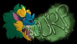 anthro bodily_fluids burp_cloud burping facial_scar fangs green_hair hair horn male onomatopoeia open_mouth saliva scar solo sound_effects teeth text tongue tongue_out yellow_horn veganlettuce capcom monster_hunter fanged_wyvern scalie zinogre 2025 colored digital_drawing_(artwork) digital_media_(artwork) english_text headshot_portrait hi_res portrait shaded