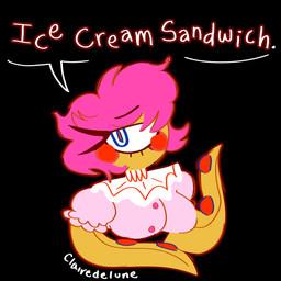1_eye black_background blush breasts clothed clothing clown dialogue female hair looking_at_viewer monster_girl_(genre) not_furry simple_background simple_coloring smug solo tentacles text clairedelune aquatic cephalopod coleoid cyclops decapodiform humanoid mollusk monster 1:1 absurd_res digital_media_(artwork) english_text hi_res watermark