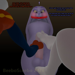 anthro balls blush blushing_profusely bound dominant dominant_female feet female foot_fetish foot_on_balls foot_on_penis foot_play footjob gag gagged genitals group gynomorph gynomorph/female intersex intersex/female penile penis sex standing standing_over submissive submissive_gynomorph submissive_intersex surprised text toes trio wide_hips beebosceebo conditional_dnp nintendo pokemon undertale_(series) beebo_(beebosceebo) toriel bovid caprine cinderace generation_8_pokemon goat lagomorph mammal pokemon_(species) 1:1 3d_(artwork) digital_media_(artwork) english_text hi_res nonbinary_(lore) trans_(lore)