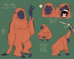 ellipsis expressions female feral nude solo stated_homosexuality stated_sexuality text spoonfayse nur ape haplorhine mammal orangutan primate english_text model_sheet