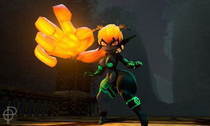 5_fingers areola big_areola big_breasts biped black_body black_skin bottom_heavy breasts curvy_figure female fingers genitals glowing glowing_hair grey_body grey_skin hair huge_hips huge_thighs humanoid_genitalia humanoid_pointy_ears humanoid_vulva long_hair looking_at_viewer markings multicolored_body multicolored_skin navel nipples not_furry nude nude_female nude_humanoid orange_eyes orange_hair pointy_ears pose shortstack shortstack_female solo standing thick_thighs two_tone_body two_tone_skin voluptuous voluptuous_female voluptuous_humanoid vulva wide_hipped_female wide_hipped_humanoid wide_hips yellow_sclera ordinary_pictures kabalmystic_(modeler) nintendo the_legend_of_zelda twilight_princess midna humanoid imp twili 2025 3d_(artwork) digital_media_(artwork) hi_res source_filmmaker_(artwork) watermark