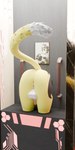 anthro anus balls genitals herm intersex penis public_use solo through_wall haolde clawe domestic_cat felid feline felis mammal 2024 3d_(artwork) absurd_res blender_(artwork) digital_media_(artwork) hi_res
