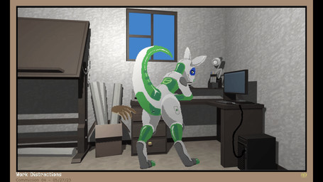 3d_background ambiguous_gender animal_genitalia anthro bedroom_eyes butt butt_slap cloaca duo female female/ambiguous floating_hands genitals low_poly machine narrowed_eyes presenting presenting_cloaca seductive semi-anthro shaking_butt slap synthetic tail translucent translucent_body mustard_(welcometothevoid) eep_(luftraptor) android macropod mammal marsupial robot 16:9 animated digital_media_(artwork) hi_res pixel_(artwork) pixel_animation widescreen