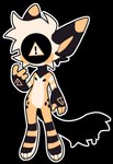 alert anthro black_tail hair male solo tail yellow_body marubrightstar alert_(mdc) humanoid alpha_channel digital_drawing_(artwork) digital_media_(artwork) hi_res tagme