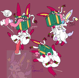 animal_ears animal_genitalia animal_penis anus blue_eyes blush blush_lines bodily_fluids butt canine_genitalia canine_penis cervix cervix_view clitoral_hood cum cum_in_vagina cum_inside cum_on_body cum_on_penis cum_string duo female freckled_butt freckles genital_fluids genitals glans green_gift heart_pupils heart_reaction heart_symbol legs_up long_tongue lying male male/female markings motion_lines open_mouth penetration penis puffy_anus purple_ears purple_glans purple_paws purple_tail red_background red_ears red_freckles red_paws red_ribbon red_tail saliva saliva_on_ground saliva_on_tongue shallow_penetration sharp_teeth simple_background speech_bubble spread_vulva spreading star_(marking) sweat sweaty_face tail teeth thought_bubble tongue tongue_around_penis tongue_out vulva white_anus white_body white_penis white_vulva yellow_blush yellow_eyes yellow_inner_ear snazzle_snapp nintendo pokemon box_head eeveelution generation_6_pokemon mimic pokemon_(species) sylveon