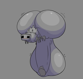 balls big_balls big_butt big_penis blush butt circumcised feral fur genitals grey_body huge_balls huge_butt huge_penis hyper hyper_balls hyper_butt hyper_genitalia hyper_penis male nude penis rumpy_apode solo bellyboi13 microsoft minecraft mojang xbox_game_studios arthropod insect silverfish absurd_res hi_res