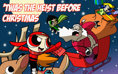 group holidays male pak009 cartoon_network christmas powerpuff_girls boomer_(ppg) brick_(ppg) butch_(ppg) santa_claus deer humanoid mammal hi_res