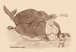 anthro asking_for_favor back_fat barnacles_on_body beach big_breasts big_butt breasts butt duo eyes_closed female huge_butt larger_anthro larger_female lying male obese obese_anthro obese_female on_front overweight overweight_anthro overweight_female size_difference smaller_anthro smaller_male teeth doritoderg arthropod baleen_whale barnacle blue_whale cetacean crustacean felid lion mammal marine maxillopod pantherine whale 2023 hi_res signature