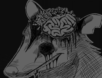 ambiguous_gender blood bodily_fluids brain drugs eyeless feral gore organs pills schizophrenia solo vent_art where_is_your_god_now wounded conditional_dnp zer0rebel4 american_opossum mammal marsupial virginia_opossum 2026 absurd_res black_and_white hi_res monochrome sketch