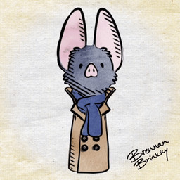 beady_eyes button_(fastener) cheek_tuft clothing coat dot_eyes facial_tuft grey_body heart_nose heart_symbol long_ears pink_inner_ear pink_nose scarf simple_eyes topwear trenchcoat tuft natural_habitok natural_habitat_shorts batrick_(natural_habitok) bat mammal 1:1 3d_(artwork) 3d_animation animated digital_media_(artwork) low_res turntable_(animation)