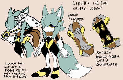 anthro big_tail blue_body blue_eyes blue_fur clothing extreme_gear female female_anthro footwear fur gloves hair hair_over_eyes handwear high_heels scarf shoes solo tail text mauro_fonseca idw_publishing sega sonic_riders sonic_the_hedgehog_(comics) sonic_the_hedgehog_(idw) sonic_the_hedgehog_(series) stiletto_the_fox_(sonic) canid canine fox mammal english_text model_sheet reference_image