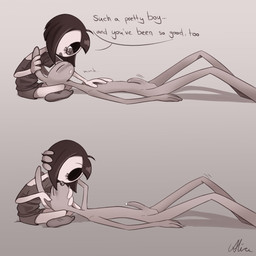 4_fingers anthro becoming_erect bedroom_eyes blush bodily_fluids chest_rub clothed clothed_female clothing dripping duo eyes_closed female fingers flaccid french_kissing genital_fluids genitals kissing male moan motion_lines narrowed_eyes nude nude_female penis praise praise_kink precum precum_drip seductive speech_bubble screaming_alice glitch_productions the_amazing_digital_circus jax_(tadc) pomni_(tadc) humanoid lagomorph leporid mammal rabbit 1:1 hi_res