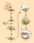 ?! ambiguous_gender cotton feral fur horn plant seed solo tail wool_(fur) koike_09 nintendo pokemon bovid caprine elemental_creature flora_fauna generation_8_pokemon mammal pokemon_(species) vegetable_lamb wooloo 2019